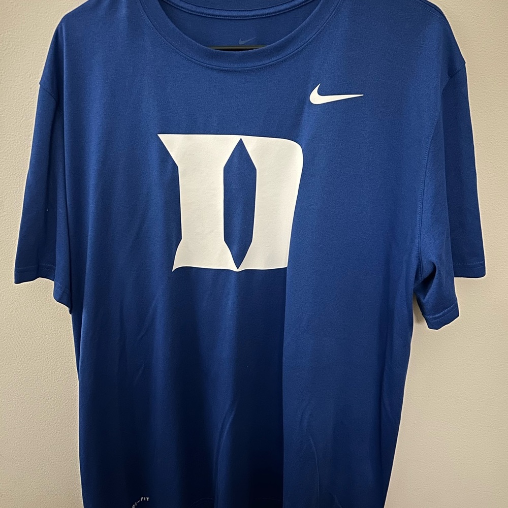Nike Blue Short Sleeve Tee with White Graphic